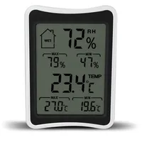 Digital LCD-miljö Termometer Hygrometer Luftfuktighetstemperaturmätare Stor skärm Inomhus Hushållstermometrar och Hygrometer DBC VT1144