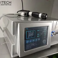Onda Acústica Celulite Therapy Machine Shockwave para tratamento físico de alívio do alívio da dor de alta pressão 8 bar passo até 0.1 para ed