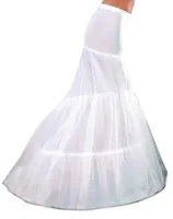 Düğün Gelin Giydirme Sıkı Lady Jüpon Crinoline Tam Örgün Parti Akşam İçin Beyaz Fildişi 1 Hoop Tül Mermaid Kadın Petticoat Kayma