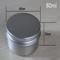 Vape Aluminium Jar Container 50ml 60 ml 80 ml 100 ml 120 ml 150 ml cosmetische aluminium tin pot metalen tin wax lippenbalsem ronde dozen container