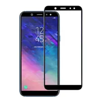 För Samsung Galaxy A6 2018 J6 2018 3D-skärmskydd Billigt härdat glas Fullt omslag Ingen paket DHL Gratis frakt