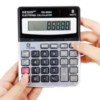 Office Finance Calculator med röst kommersiell 8-siffrig elektronisk kalkylator hemskola brevpapper stor skärmräknare