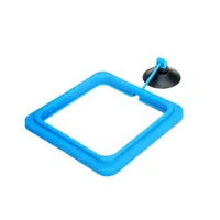 New Aquarium Fish Feeders Feeding Ring Fish Tank Station Floating Food Tray Feeder Square Circle Accessory Water Plant Buoyancy Suction Cup 2