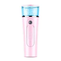 Portable Mini Face Spray Bottle Nano Mister Facial Hair Steamer USB Uppladdningsbar Power Bank Sprayer 2 i 1 resa också