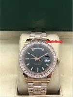 높은 품질 남성 자동 시계 로즈 골드 스테인레스 스틸 스트랩 광장 다이아몬드 베젤 유행 남자의 다이아몬드 패션 시계 최고 품질 시계