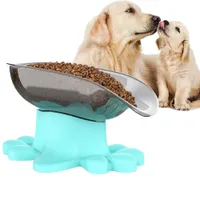Groot Capaciteit Pet Bowl Food Container Water Droog Voedsel Container Feeder Verhoogde Pet Bowl voor Honden Katten Voedende Kom Pet Supplies