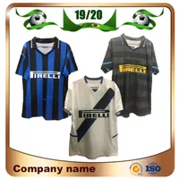 Soccer Jerseys 97 98 Milan Retro version soccer jersey 1997 1998 home #10 BAGGIO #9 RONALDO Soccer shirt 02 03 Away White football uniform sales