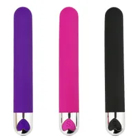 10 Hız USB Şarj Edilebilir G-spot Masaj Mini Bullet AV Vibratör yapay penis Güçlü Titreşim Klitoris Stimülatörü Seks Oyuncakları Kadınlar için