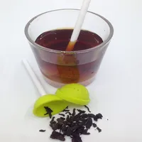 Süße 1 PC Lutscher Form Tee Infuser Silikon Puer Teesieb Loose Blatt Gewürz Blume Kräuter Teefilter Funny Gift Bevorzugt 2019