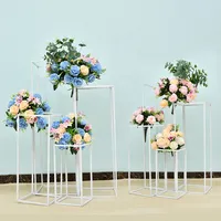 Nieuwe stijl aangepast ontwerp metalen witte kunstbloem boog voor viering bruiloft feest decoratie Senyu0014