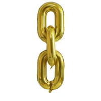 Chain Link Balloons 22 inch Floor Balloons Party DIY Decoration Gold Silver Foil Balloon for Birthday Party