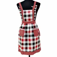 Women Lady Aprons Kitchen Cooking Restaurant Home For Pocket Cooking Cotton Apron Bib Sanitary Apron Dress new #4n28