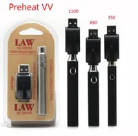 Law Vorglühen VV-Ladegerät Kit 350/650 / 1100mAh PreHeat O Pen Bud Touch-Variable Spannung Vape Batterie für CE3 dickes Öl Cartridge