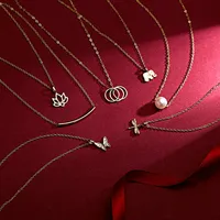 Önskar dogeared halsband smycken med kort guld elefant hjärta nyckelklöver hästsko triangel charm hänge halsband för kvinnor