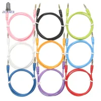Cable auxiliar macho a macho Cable de audio color Car Audio 3 5 mm Jack Plug Cable AUX para auriculares MP3 200 unids