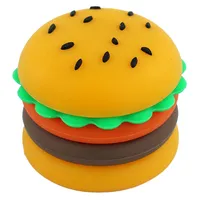 5ML Silicone Container hamburger jar Non-stick jars oil Box Vaporizer for concentrate wax oil Containers