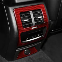 Automobile Posteriore Aria Condizione Outlet Vent Trending Cover Trim Armrest Armrest Box in fibra di carbonio Stampaggio interno per BMW G01 G02 2019 ~ x3 x4