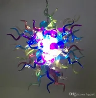 Items Vintage Lampen Verlichting Modern Hotel Decor Lights Mode Multi Color Blown Glass Chain Hanger Lightings Made in China