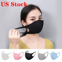 EE. UU. Diseñador boca máscara cara negro algodón mezcla anti polvo y protección de nariz máscara k-pop mascaras reutilizables de moda para hombre mujer fy9041