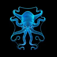 Christmas Octopus Night Light Kolorowe Pilot Control 3D Lampy Dotykowe Wizualne Lampy Prezent Atmosfera Dekoracyjne LED Lights