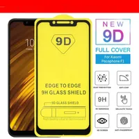 9D Full Cover Tempered Glass voor iPhone XR XS MAS X 8 7 6 G7 Power G7 Plus-schermbeschermer zonder pakket DHL A