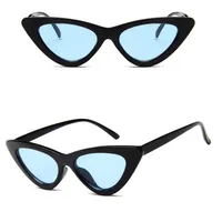 Wholesale- Cat Eye Sunglasses Frame 18 Colors Colorful Fashion Cateye Sun Glasses Cheap Wholesale Eyewear Triangular Sunglasses MOQ 20 pcs