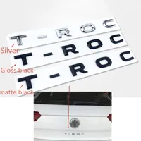 ل VW T-ROC TROC الخلفية جذع شعار tailgate شارات شعار خطابات ملصقا