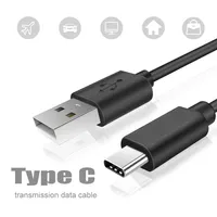 USB-typ C kabel 10ft 6FT 3FT USB 2.0 Laddningsladdar Data Sync Snabb Laddkabel för Samsung S20 Not10 S10 Moto LG En PLUS Android-telefon
