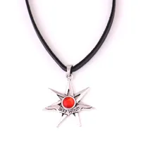 L36 Drop shipping moda Sexy Witch pingente cadeia colar de corda de couro FAERY STAR pingente com escolha de cristal - Fairy Fae Magick