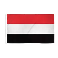 3x5ft yéménite Drapeau national Hanging coutume nationale Imprimé numérique Polyester, outdoot intérieur, livraison gratuite, Drop Shipping