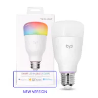 Oryginalny Xiaomi YouPin Yelight Inteligentne żarówki LED 1s Kolorowa lampa 800 Lumenów 10W E27 Kontrola głosu dla Smart-Lamp Google Assistant 300