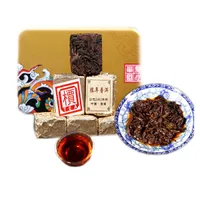250 г спелый чайный кирпич yunnan aged aged intornic natural fermenth fermented чай старое дерево черное