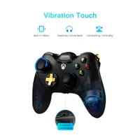 Soundfox Wire Gamepad Game Controller Joystick for XBOX ONE and PC Wired Controller Gamepad with Dual Vibration Joypad Gaming Controllers