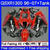 Body For SUZUKI GSX R1300 GSXR1300 96 02 03 04 05 06 07 333HM.58 GSXR 1300 Hayabusa Red Black 1996 2002 2003 2004 2005 2006 2007 Fairing