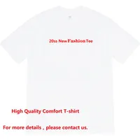 paio Sollievo moda 20ss Tee Skateboard T-shirt Uomo Donna Trendy lettere di stampa dei fiori di cotone maglietta casuale