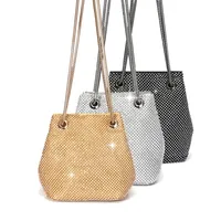 [LQZOXO] Factory Outlet clutch evening bags luxury women bag shoulder handbags diamond bags lady wedding party pouch satin totes