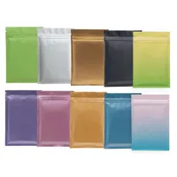 Color Aluminum Foil Bag Mini Self Seal Packing Food Bag Resealable Baking Candy Jewellry Parts Bags Small gift Pouches