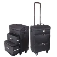 2021 suitcase Professional women trolley makeup case large rolling luggage new cosmetic box beauty tattoo manicure toolbox multilayer