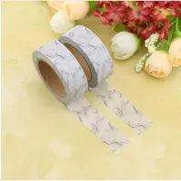 Japanskt papper Marmor Washi Tape White Paper Masking Tapes Lim Tapes Klistermärken Dekorativa brevpapper Tape