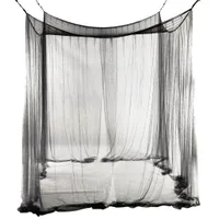 4 Corner Post Bed Luifel Mosquito Netto Full Queen King Size Netting Black Beddengoed Home Decor Tent voor