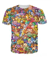 New Fashion Mens Womans Cartoon Characters 90s T-Shirt Summer Style Funny Unisex 3D Print Casual T Shirt Tops Plus Size AA0149