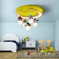 lustres modernes conduit bébé décoratif chambre fille garçon accessoires suspendus au-dessus des lumières pour enfants lampe de lustre pour chambre d'enfant