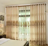 300mm width Nordic vintage curtains high-grade jacquard lace stitching High Quality curtains, extra long (280cm=110inch) home window curtain