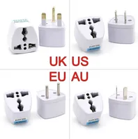 Universal Au UK EUA para UE Plug Adapter Converter USA Australiano para Euro Europeu AC Adaptador de viagem Adaptador de energia Tomada elétrica