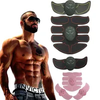 Electric Abdominal Spier Stimulator Exerciser Trainer Unisex Smart Fitness Gym Stickers Pad Arm Body Training Massager Belt