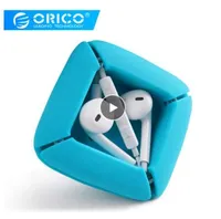 Oricoo Sarıcı Kablo Organizatör Silikon Esnek Yönetim Klipler Kablo Tutucu Kulaklık Kulaklık Kabloları ELR1 Siyah / Gri / Mavi