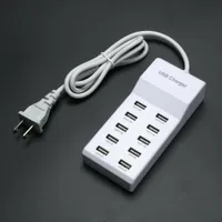 10 Port Fast USB Charging power Strip Adapter Wall Travel Desktop Charger Hub US/EU Plug for moblie phone usb devices