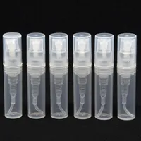 1000шт Пластикового Perfume Spray Empty Bottle 2ML 2G Refillable Sample Cosmetic Контейнер Mini Малых круглые атомайзеры для лосьона LX1028