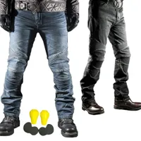 Windproof Off-Road Motorcycle Racing Jeans Biker Pants Men Motorbike Motocross Protective Pants With Armor Knee Hip Pads Moto Jeans S-3XL