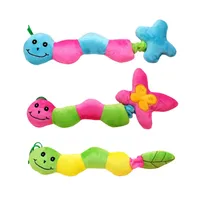 Pet Puppy Chew Toys Pieper Squeaky Bug Pluche Speelgoed Geluid Kleurrijke Huisdieren BB Geluid Speelgoed 3 Kleuren